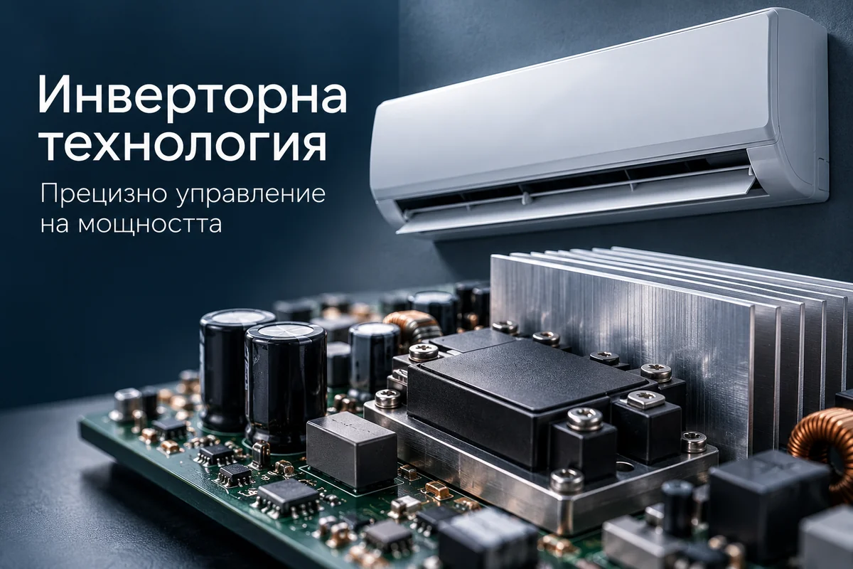 Какво е инверторен климатик и как работи?