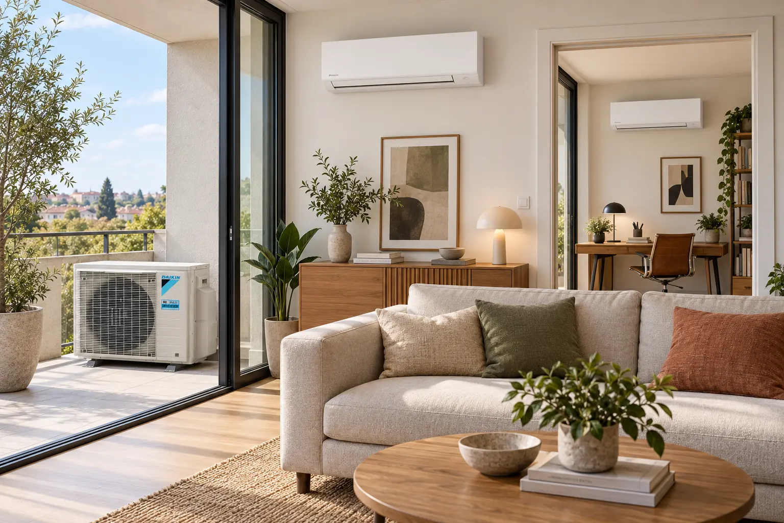 Мултисплит система Daikin Sensira Multi 2MXF40A с две вътрешни тела в две отделни помещения