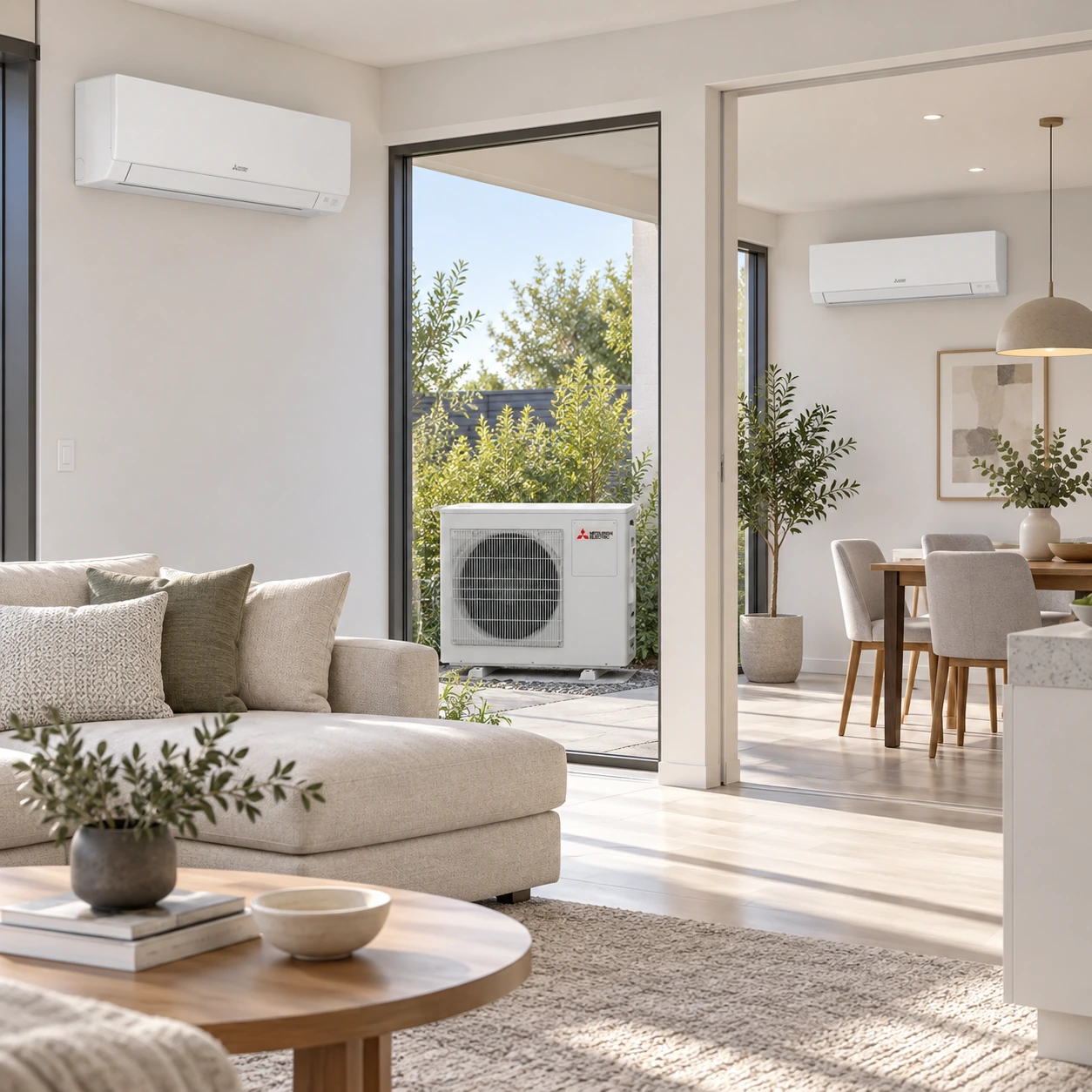 Мултисплит система Mitsubishi Electric MXZ-2F53VF с две вътрешни тела в две отделни помещения