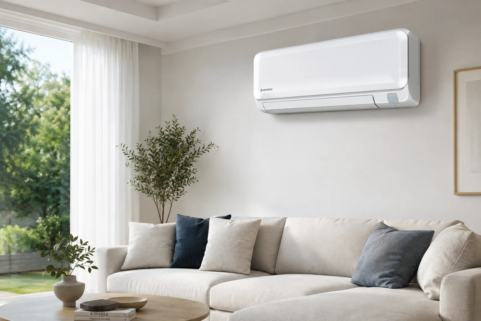 Mitsubishi Heavy Smart Plus SRK20ZTL-W в модерен интериор